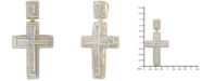 Macy's Men's Diamond Cross Pendant (3 ct t.w.) in 10k Gold